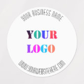 Aangepaste Bedrijf Logo Website Naam Bedrijfslabel Labels (Design 2)