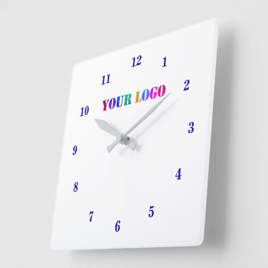 Aangepaste Bedrijf Logo Zakelijke Klok Sjabloon (Hoek)