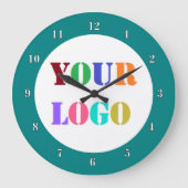Aangepaste Bedrijf Logo Zakelijke Promotieklok Grote Klok (Voorkant)