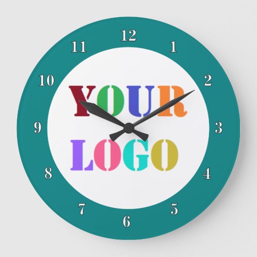 Aangepaste Bedrijf Logo Zakelijke Promotieklok Grote Klok (Voorkant)