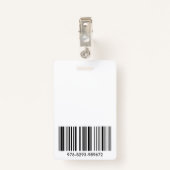 Aangepaste Bedrijf Medewerker ID Foto Badge ID Bad (Achterkant met clip)