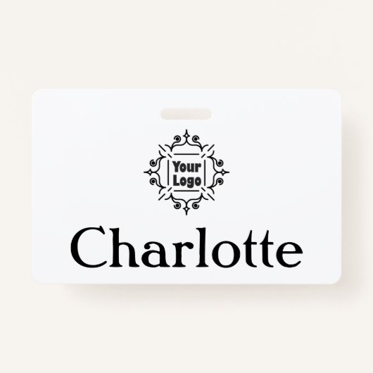 Aangepaste bedrijf of bedrijf Logo en naam Badge (Voorkant)