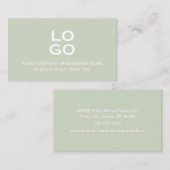 Aangepaste bedrijf of bedrijf Logo & titel Sage Gr Visitekaartje (Voorkant / Achterkant)