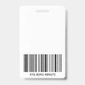 Aangepaste bedrijf personeels-ID foto badge ID-bad (Achterkant)