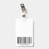 Aangepaste bedrijf personeels-ID foto badge ID-bad (Achterkant met clip)