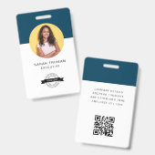 Aangepaste bedrijf personeelskaart minimalistisch badge (Voor- en achterkant)