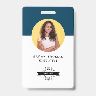 Aangepaste bedrijf personeelskaart minimalistisch  badge