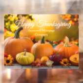 Aangepaste Bedrijf Thanksgiving Pompoen Marketing Raamsticker (Vel 2)