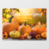Aangepaste Bedrijf Thanksgiving Pompoen Marketing Raamsticker (Vel)