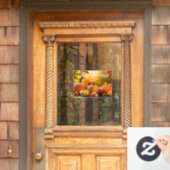 Aangepaste Bedrijf Thanksgiving Pompoen Marketing Raamsticker (Huis Deur)