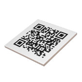 Aangepaste Bedrijf Zakelijke QR Code Sjabloon Klei Tegeltje (Zijkant)