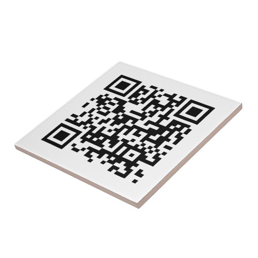 Aangepaste Bedrijf Zakelijke QR Code Sjabloon Klei Tegeltje (Zijkant)