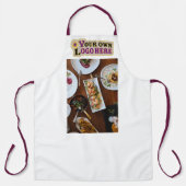Aangepaste bedrijffoto's en zakelijke logo schort (Voorkant)