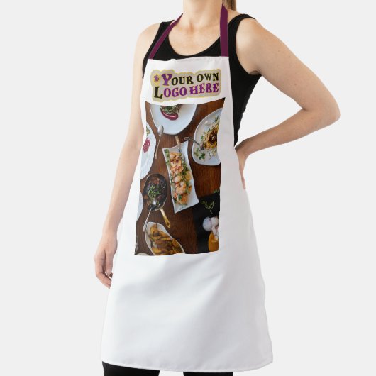 Aangepaste bedrijffoto's en zakelijke logo schort (Insitu)