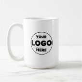 Aangepaste bedrijfs branding met bedrijfslogo koffiemok (Links)