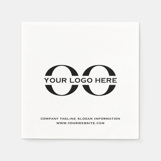 Aangepaste bedrijfs-gebeurtenispartijbenodigdheden servet (Voorkant)