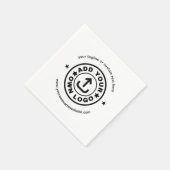 Aangepaste bedrijfs-gebeurtenispartijbenodigdheden servet (Hoek)