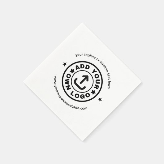 Aangepaste bedrijfs-gebeurtenispartijbenodigdheden servet (Hoek)