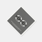 Aangepaste bedrijfs-gebeurtenispartijbenodigdheden servet (Hoek)