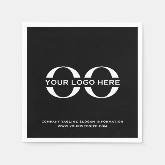 Aangepaste bedrijfs-gebeurtenispartijbenodigdheden servet (Voorkant)