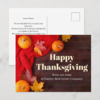 Aangepaste Bedrijfs Gelukkig Thanksgiving Pompoene