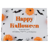 Aangepaste bedrijfs Happy Halloween-feest Groot Cadeauzakje (Voorkant)