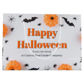 Aangepaste bedrijfs Happy Halloween-feest Groot Cadeauzakje (Achterkant)