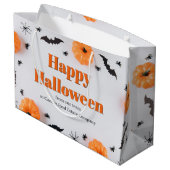 Aangepaste bedrijfs Happy Halloween-feest Groot Cadeauzakje (Achterkant Gekanteld)