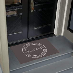 Aangepaste bedrijfs Kantoor Stamp - Welkom Deurmat