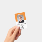 Aangepaste bedrijfs Logo Basic Bar Code Employee P Badge (Handheld)