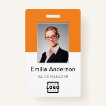 Aangepaste bedrijfs Logo Basic Bar Code Employee P