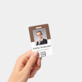 Aangepaste bedrijfs Logo Basic Bar Code Employee P Badge (Handheld)