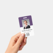 Aangepaste bedrijfs Logo Basic Bar Code Employee P Badge (Handheld)