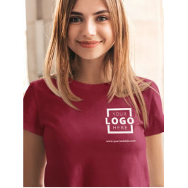 Aangepaste bedrijfs Logo Basic Employee Name Red Badge