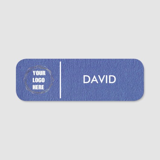 Aangepaste bedrijfs-Logo Basic Personeel Naam Naamplaatje (Voorkant)