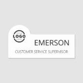 Aangepaste bedrijfs-Logo Basic Personeel Naam Naamplaatje (Voorkant)