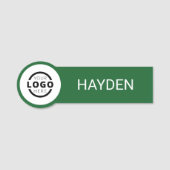 Aangepaste bedrijfs-Logo Basic Personeel Naam Naamplaatje (Voorkant)