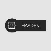 Aangepaste bedrijfs-Logo Basic Personeel Naam Naamplaatje (Voorkant)