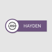 Aangepaste bedrijfs-Logo Basic Personeel Naam Naamplaatje (Voorkant)