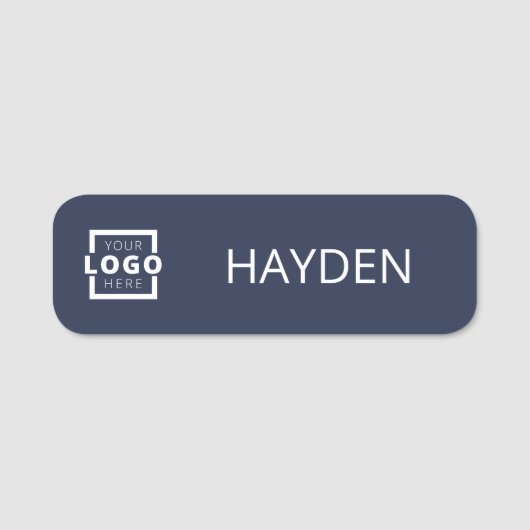 Aangepaste bedrijfs-Logo Basic Personeel Naam Naamplaatje (Voorkant)
