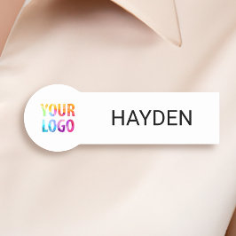 Aangepaste bedrijfs-Logo Basic Personeel Naam Naamplaatje