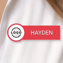 Aangepaste bedrijfs-Logo Basic Personeel Naam Naamplaatje