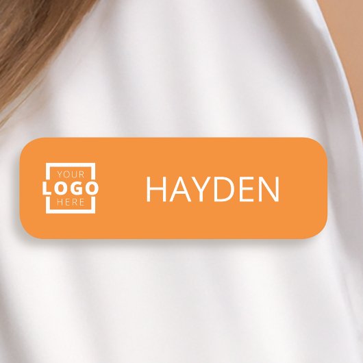 Aangepaste bedrijfs-Logo Basic Personeel Naam Naamplaatje