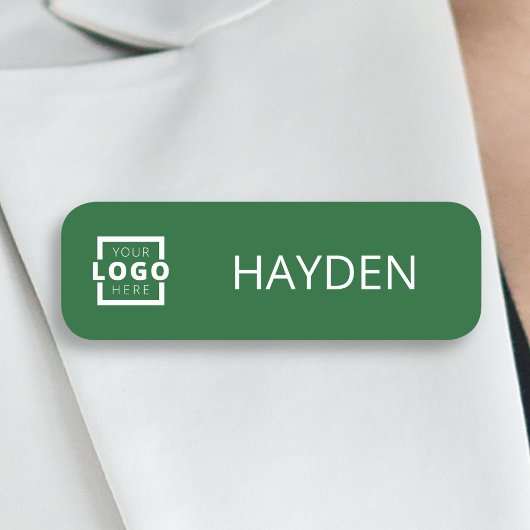 Aangepaste bedrijfs-Logo Basic Personeel Naam Naamplaatje