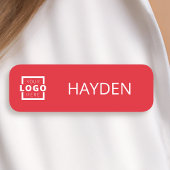 Aangepaste bedrijfs-Logo Basic Personeel Naam Naamplaatje