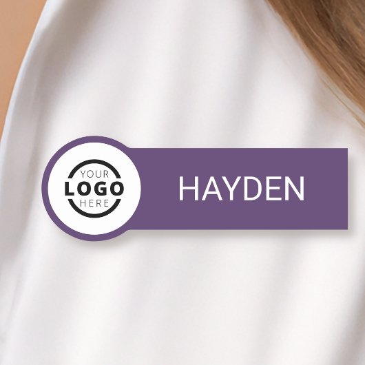 Aangepaste bedrijfs-Logo Basic Personeel Naam Naamplaatje