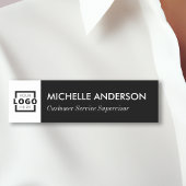 Aangepaste bedrijfs-Logo Basic Personeel Naam Naamplaatje