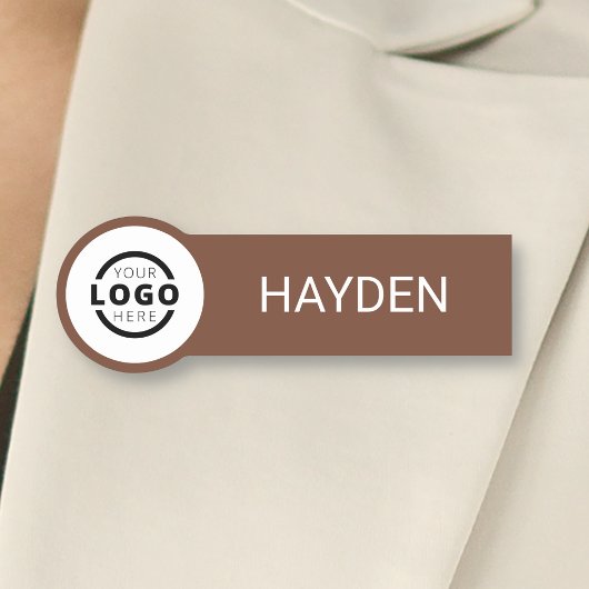 Aangepaste bedrijfs-Logo Basic Personeel Naam Naamplaatje