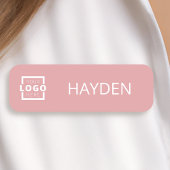 Aangepaste bedrijfs-Logo Basic Personeel Naam Naamplaatje