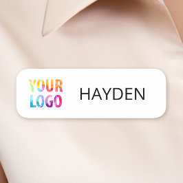 Aangepaste bedrijfs-Logo Basic Personeel Naam Naamplaatje